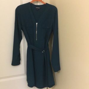 Green express shirtdress
